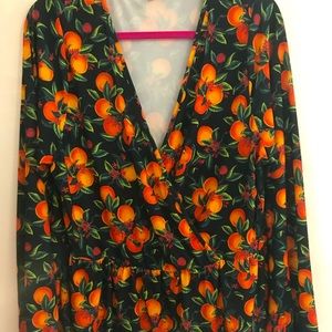 ASOS Long Sleeve Cross Front Blouse